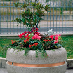bellitalia classica 1220 circular concrete planter