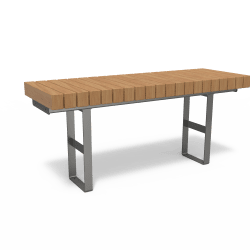 distrikt table aluminium grey ral9007