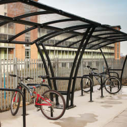 pluto cycle shelter - network rail headquarters