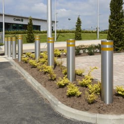 protective 75/40 stainless steel bollard