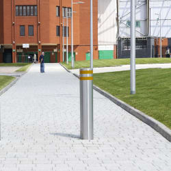 protective 75/50 stainless steel bollard