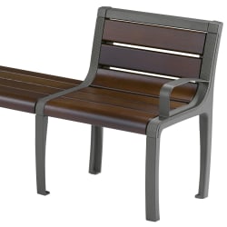 sineu graff twist three place bench and chair with steel armrest