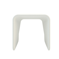 spring stool in white