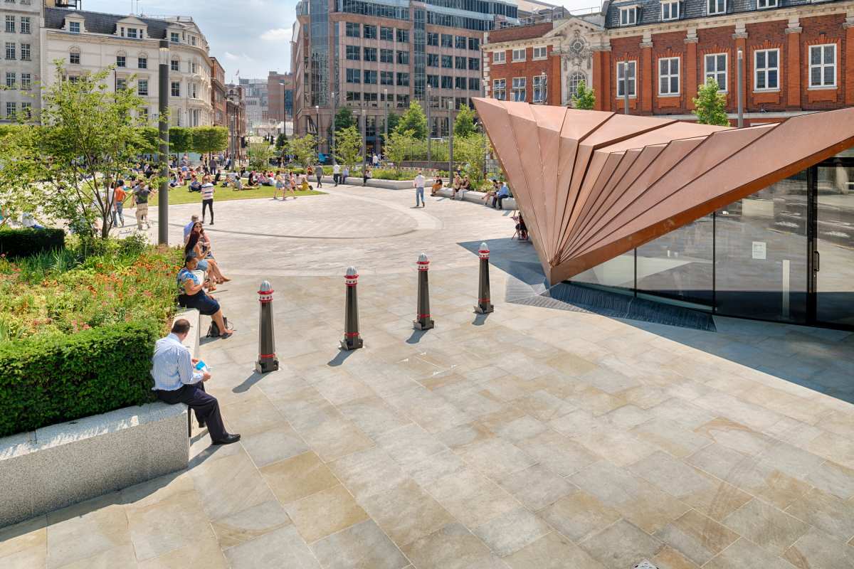 Aldgate Square and St Botolph’s Church, London