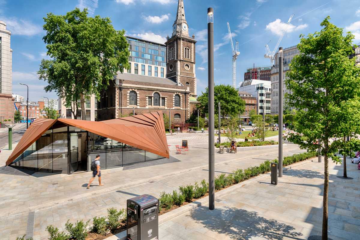 Aldgate Square and St Botolph’s Church, London