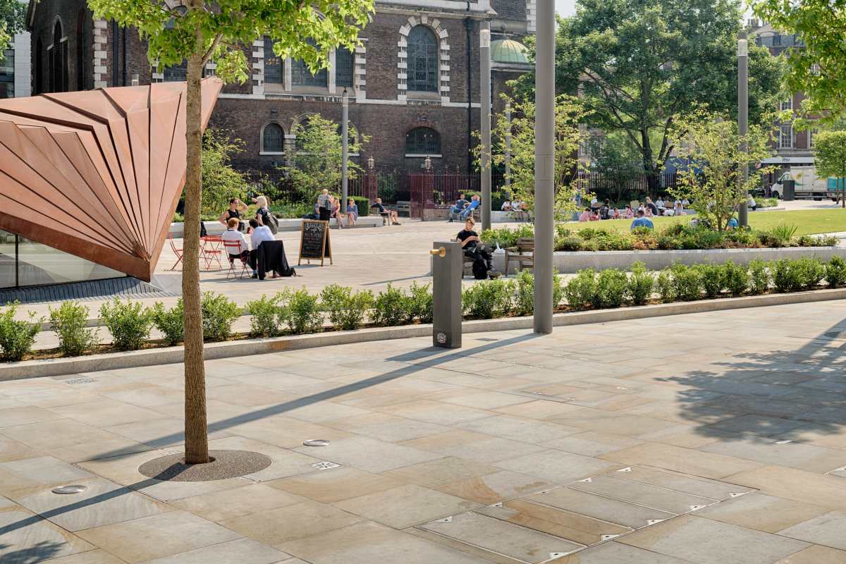 Aldgate Square and St Botolph’s Church, London