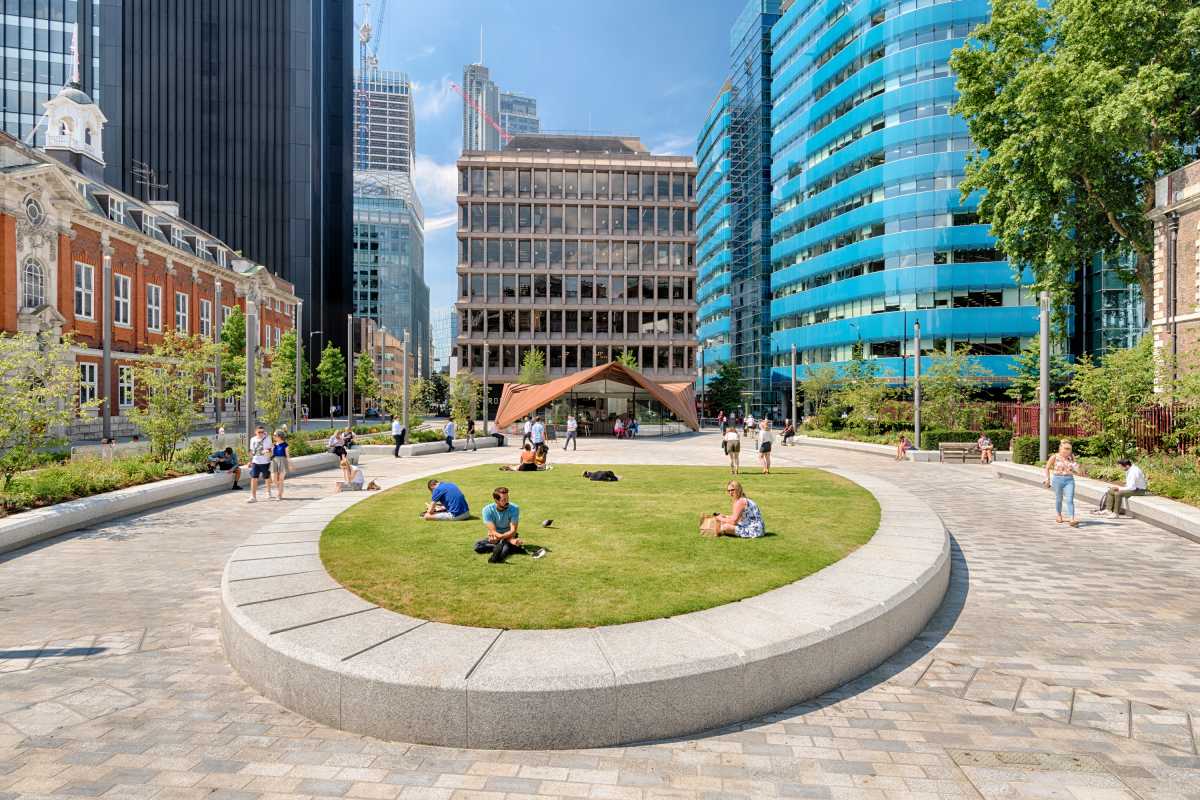 Aldgate Square and St Botolph’s Church, London