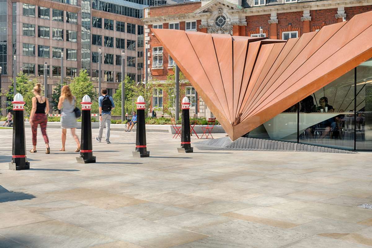 Aldgate Square and St Botolph’s Church, London