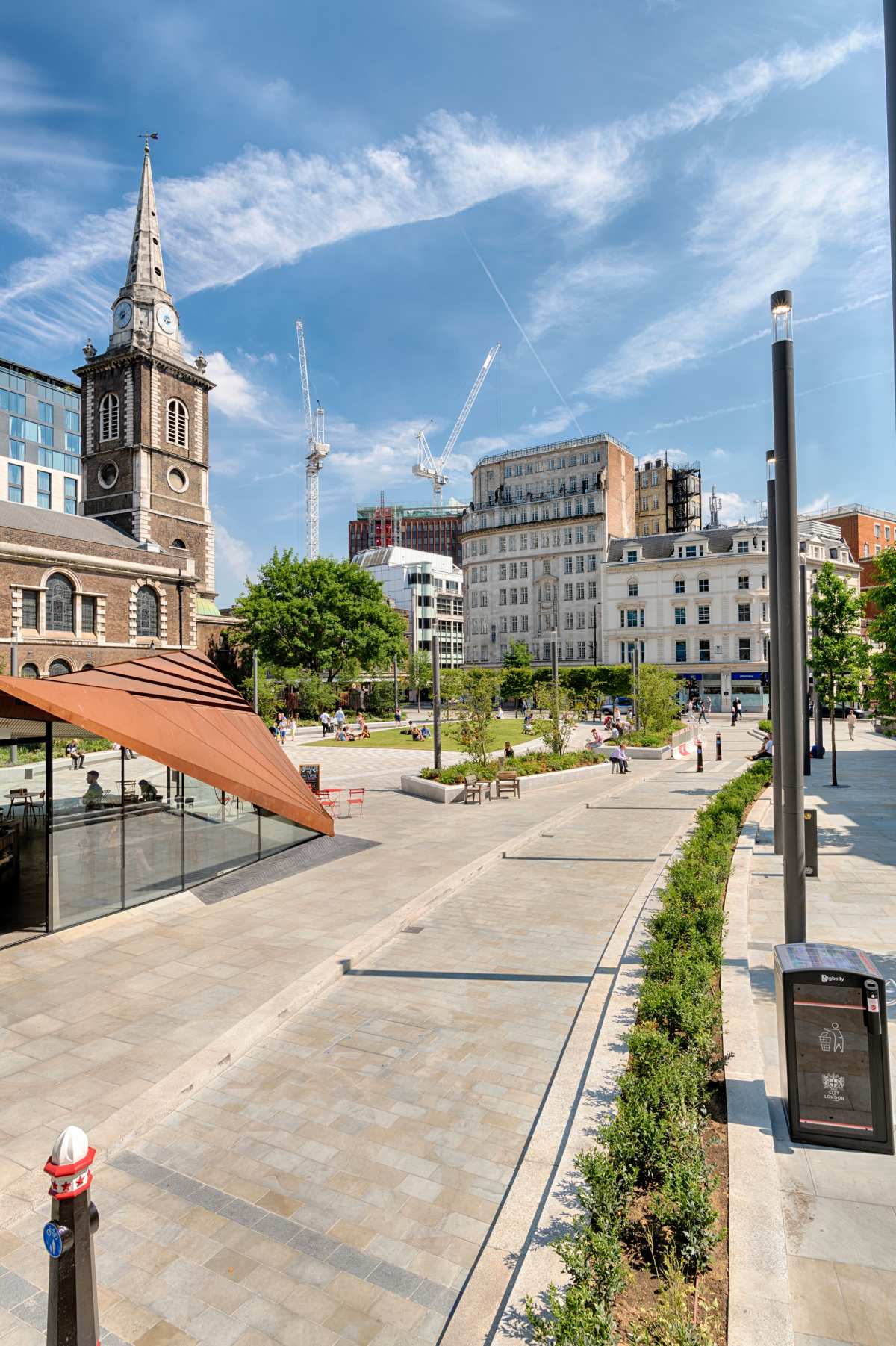 Aldgate Square and St Botolph’s Church, London