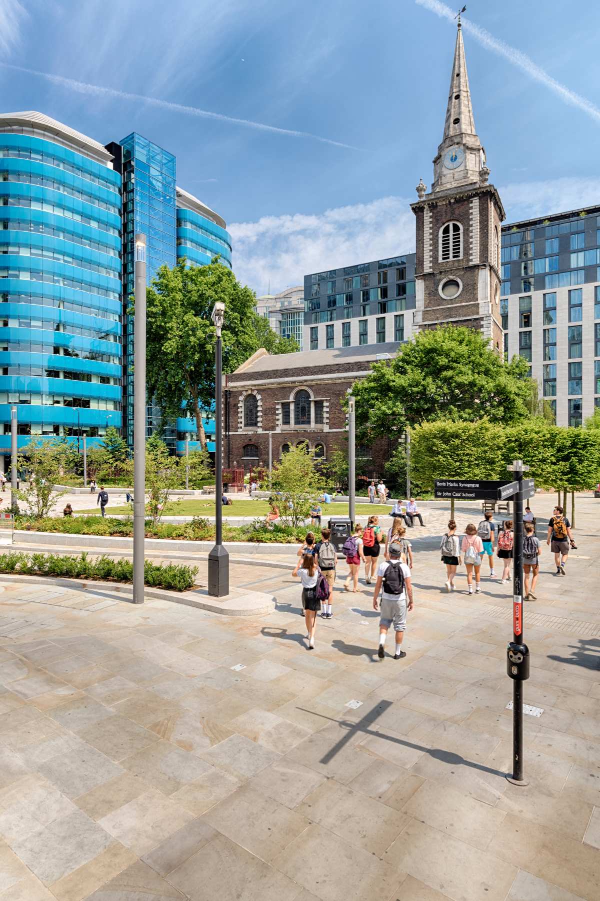 Aldgate Square and St Botolph’s Church, London