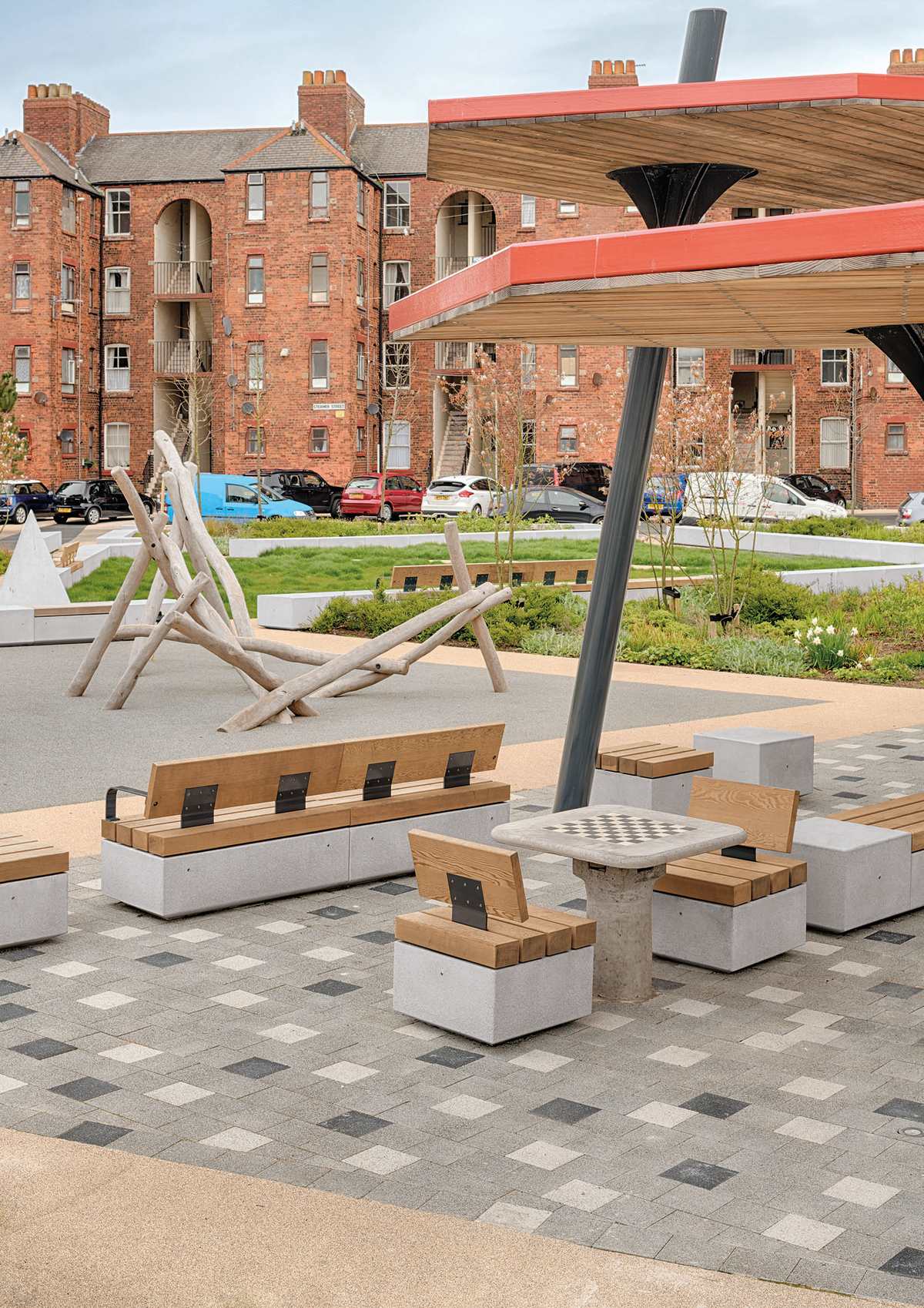 Metrolinia modular concrete seating units