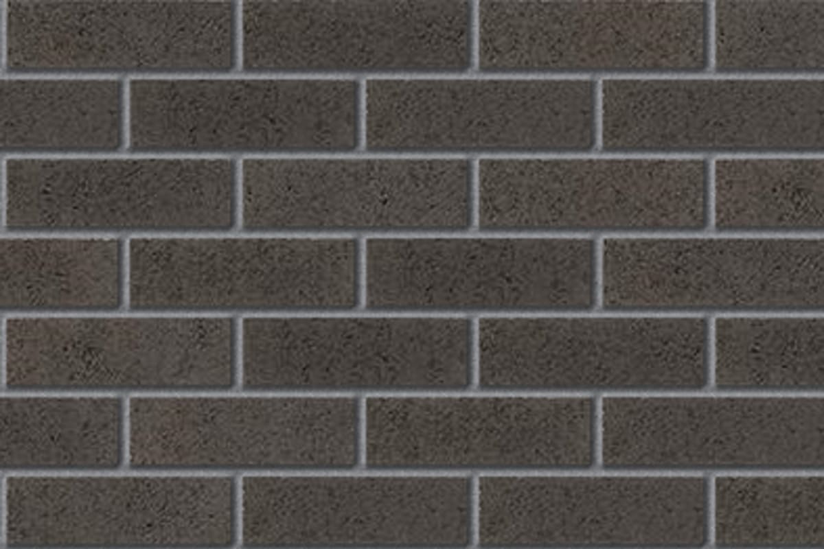 contemporary range basalt grey facing brick swatch panel