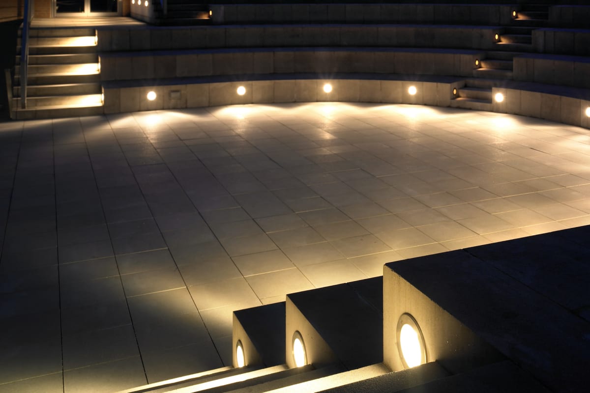 bega circular recessed wall luminaire