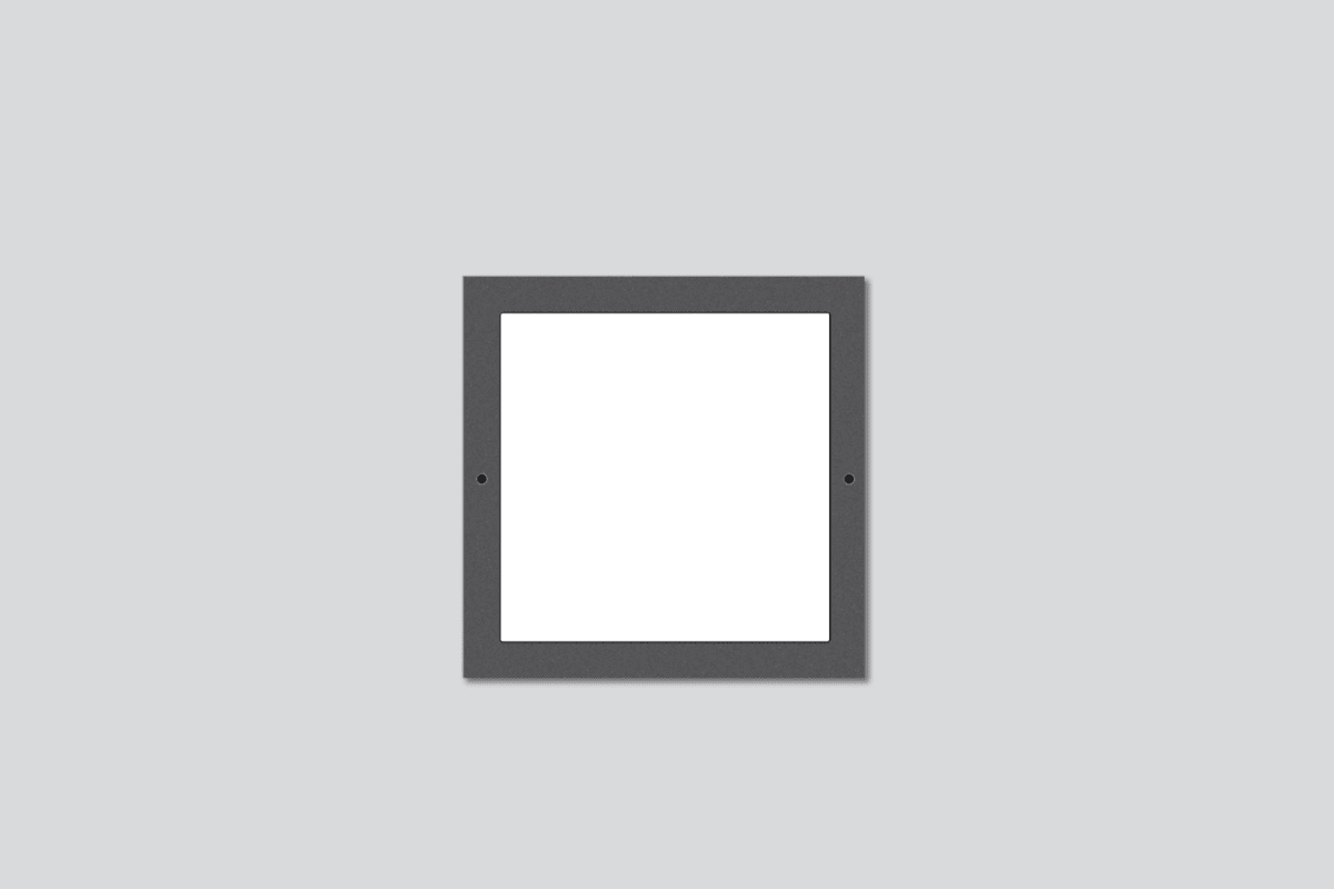 bega square recessed wall luminaire