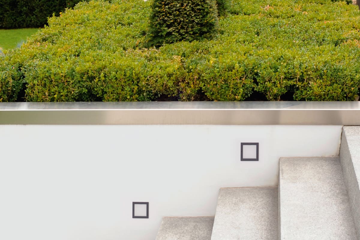bega square recessed wall luminaire