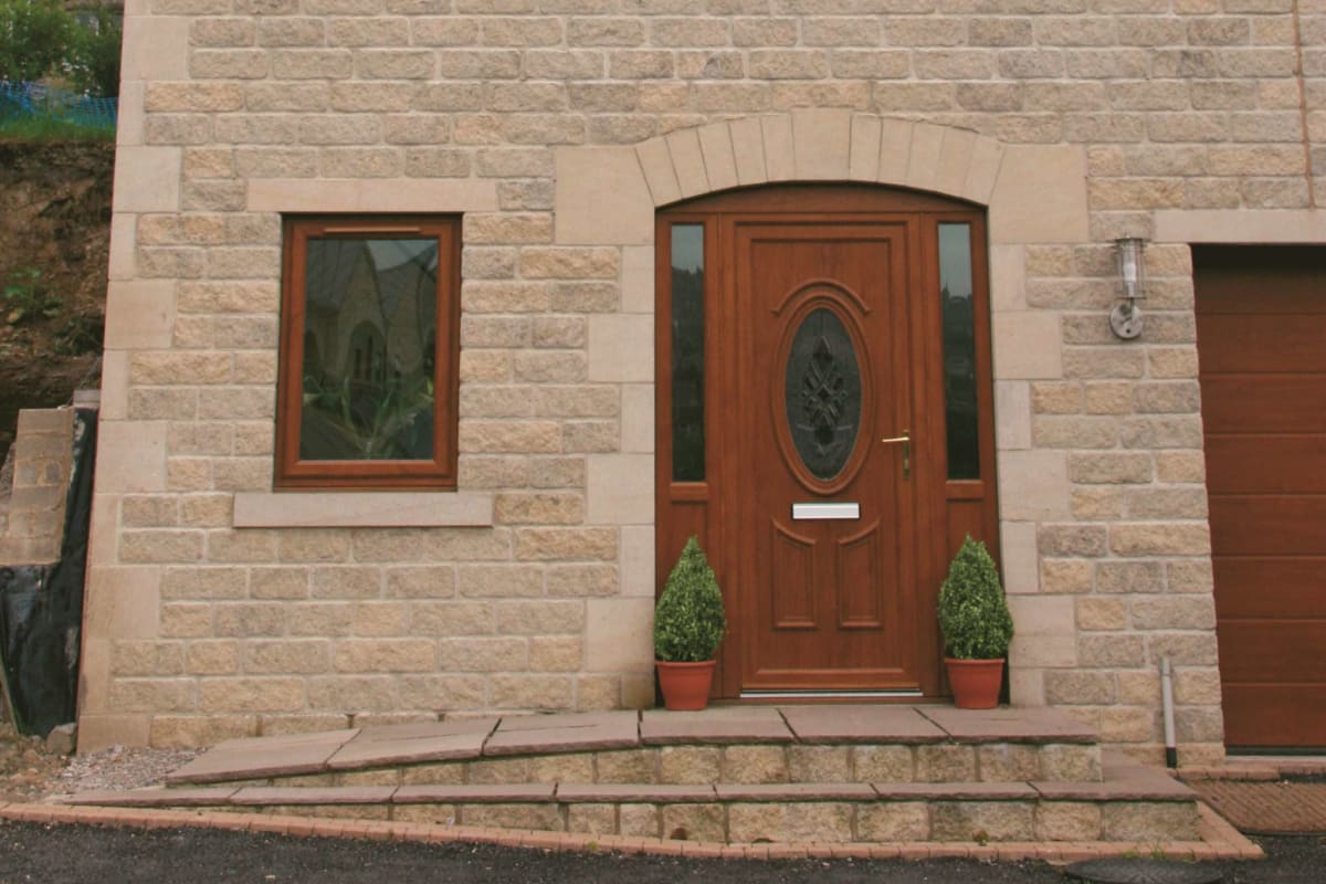 cromwell rustic weathered reconstructed stone walling