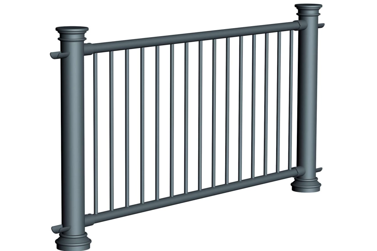 ferrocast chancellor 3 (pgr3) polyurethane pedestrian guard rail