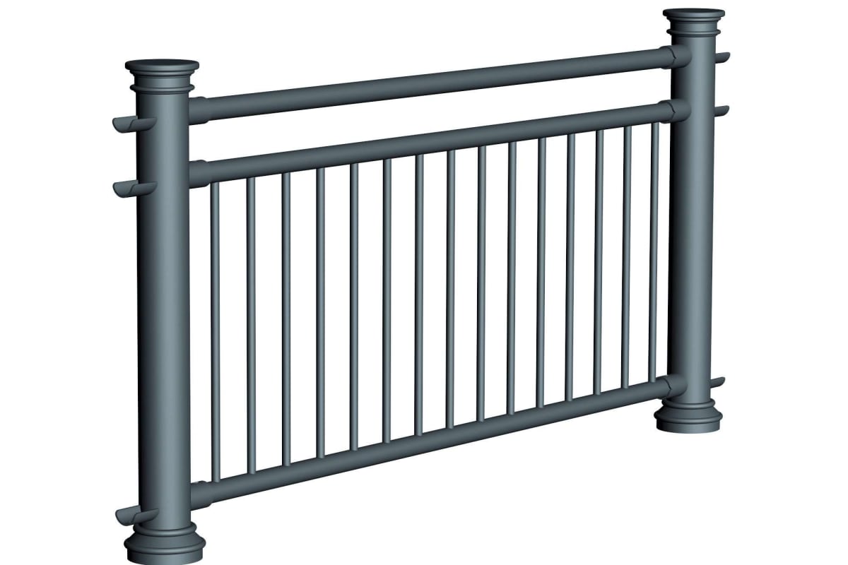 ferrocast chancellor 4 (pgr3) polyurethane pedestrian guard rail