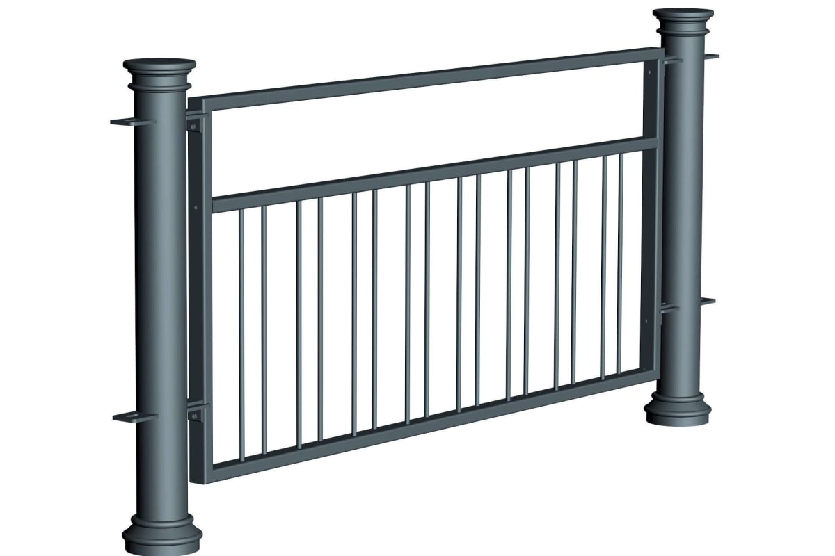ferrocast chancellor 5 (pgr2) polyurethane pedestrian guard rail