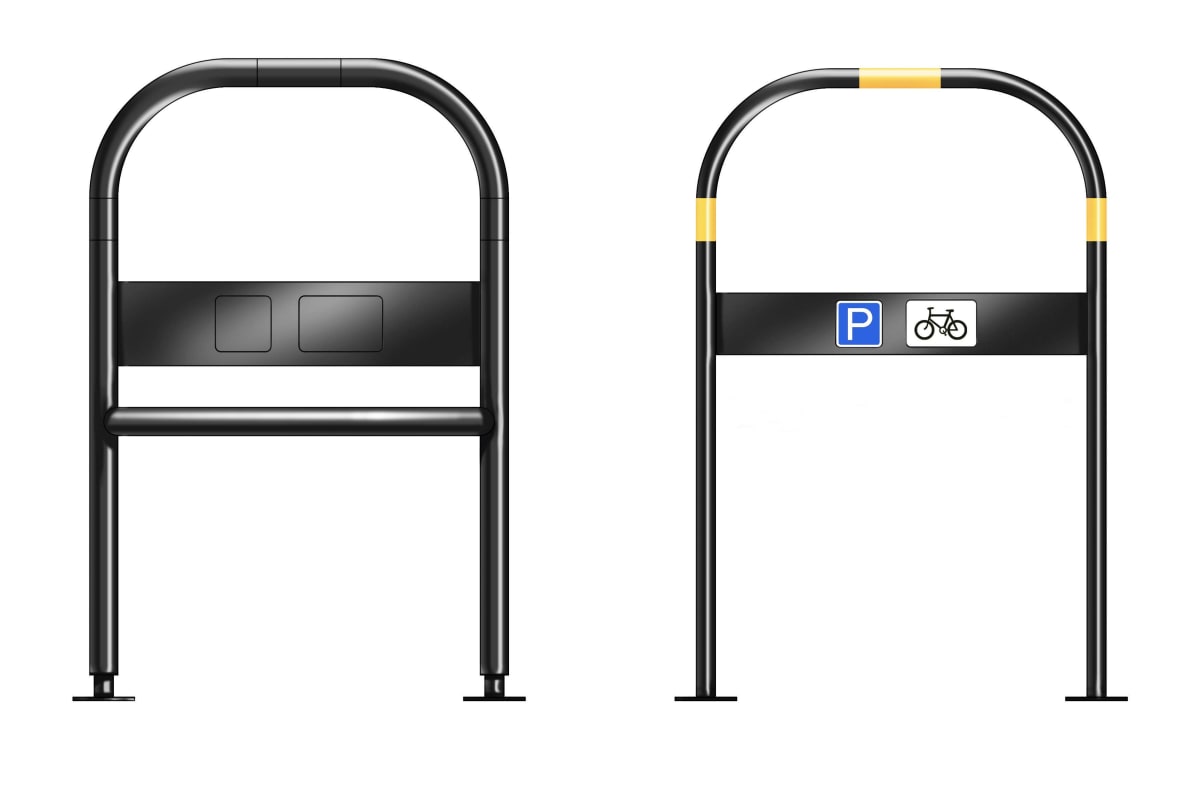 ferrocast red route polyurethane cycle stand
