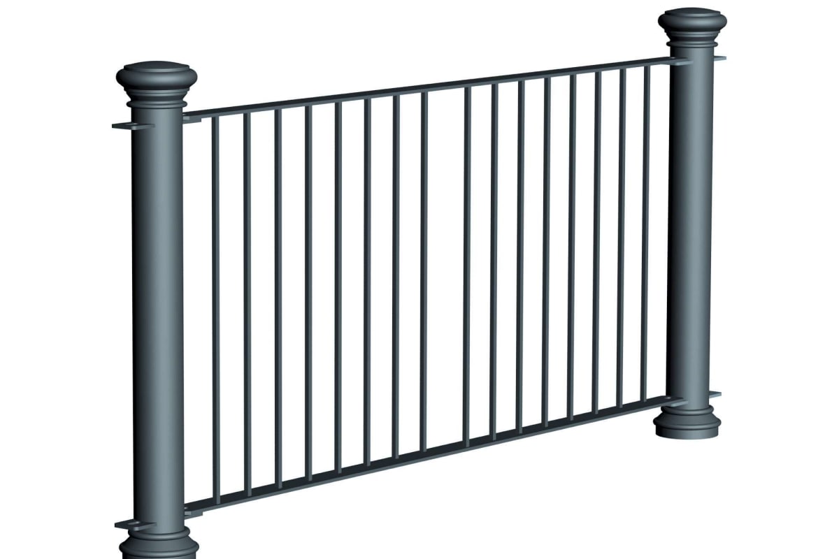 ferrocast regent 1 (hi vis) polyurethane pedestrian guard rail