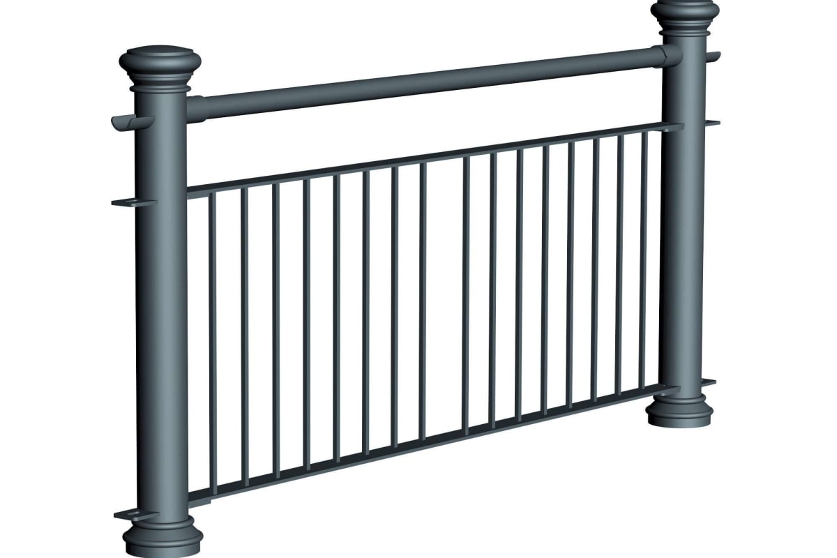 ferrocast regent 2 (reduced hi vis) polyurethane pedestrian guard rail