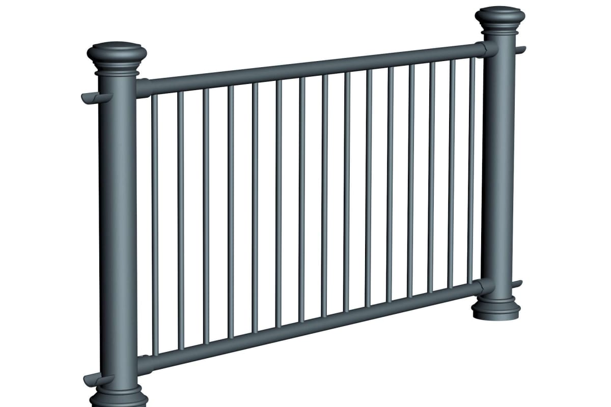 ferrocast regent 3 (pgr3) polyurethane pedestrian guard rail