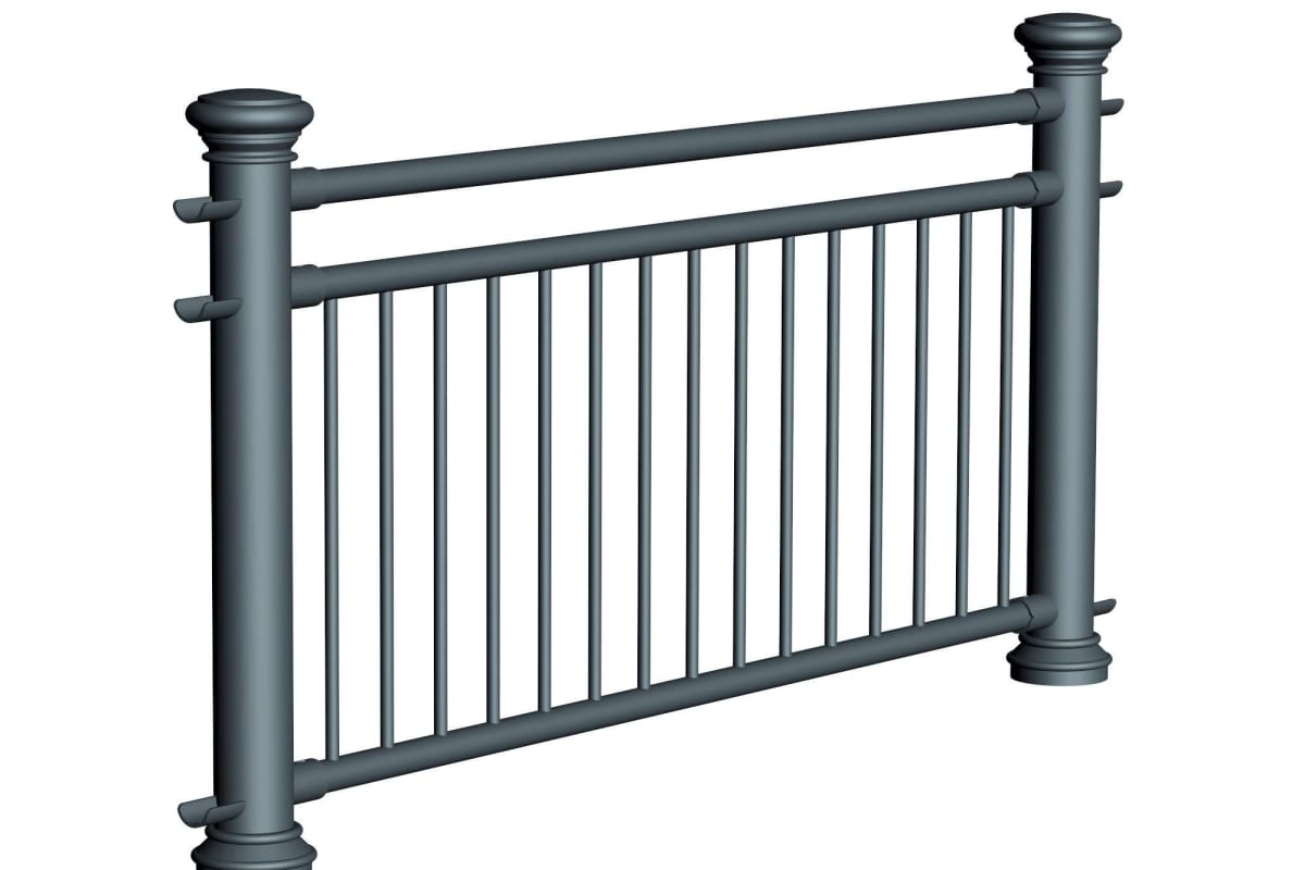 ferrocast regent 4 (pgr3) polyurethane pedestrian guard rail