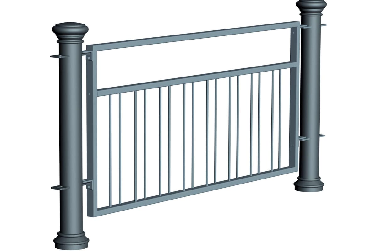 ferrocast regent 5 (pgr2) polyurethane pedestrian guard rail