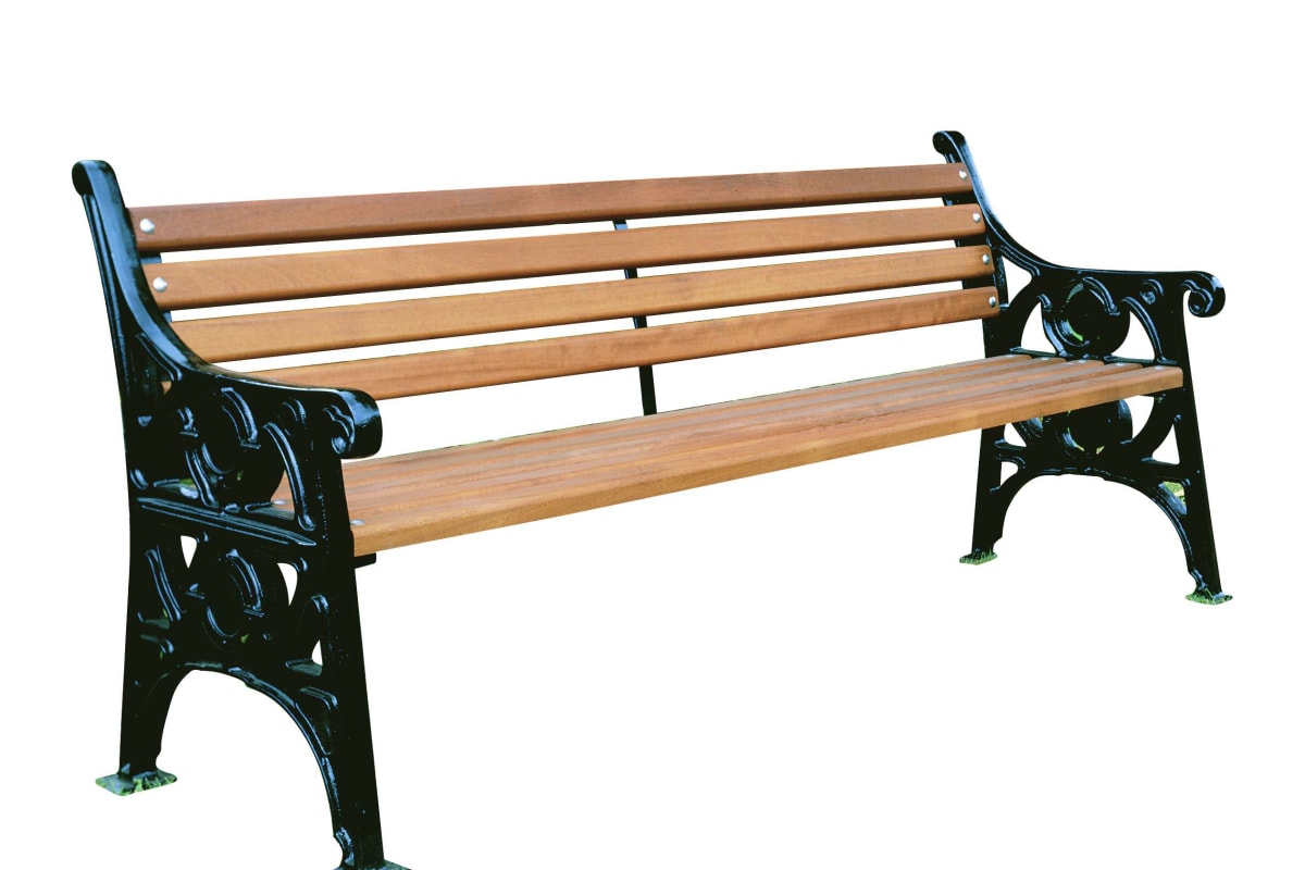 imperial heritage seat in cast iron and timber