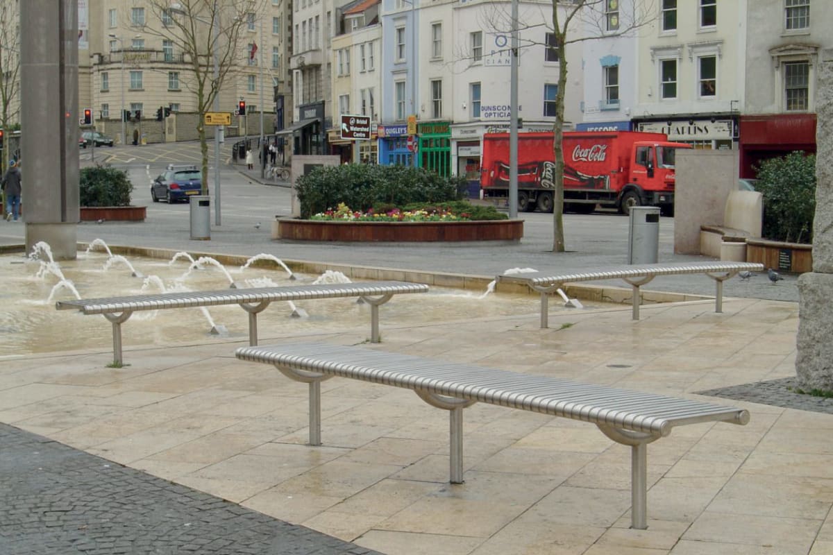 m3 stainless steel bench