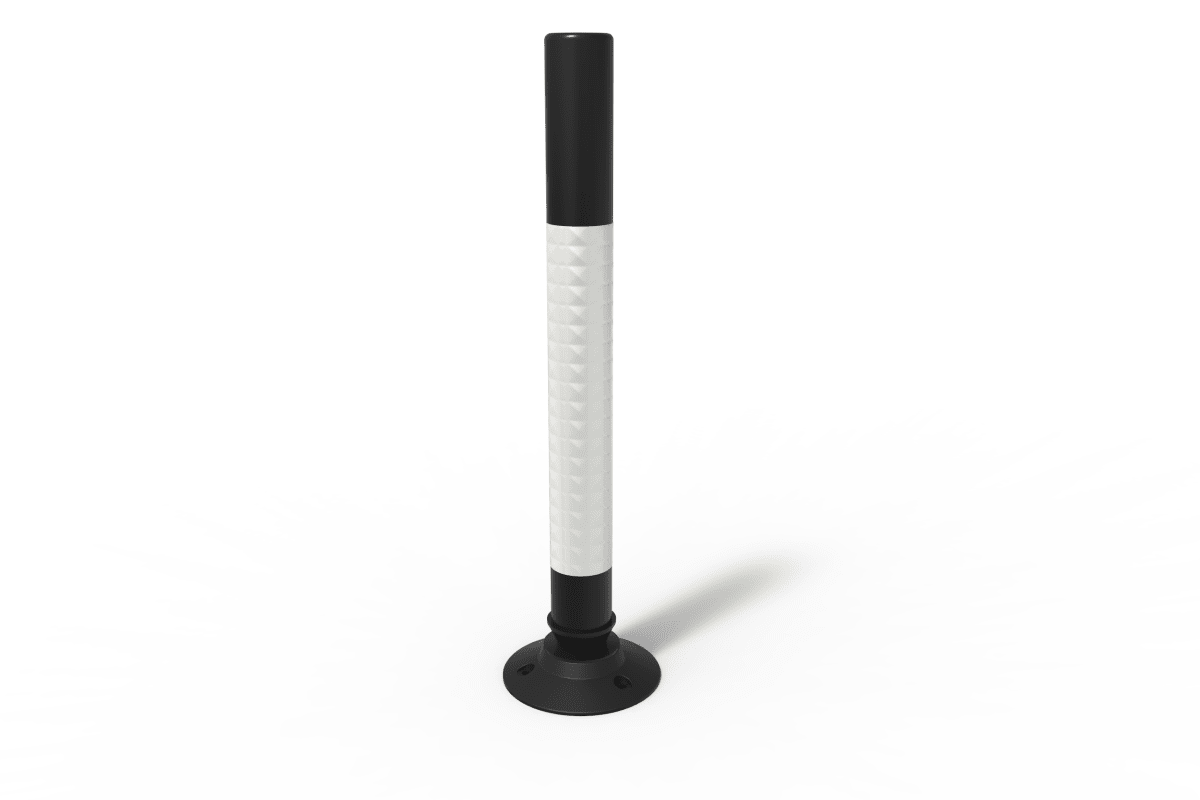 swing wand bollard black 1000