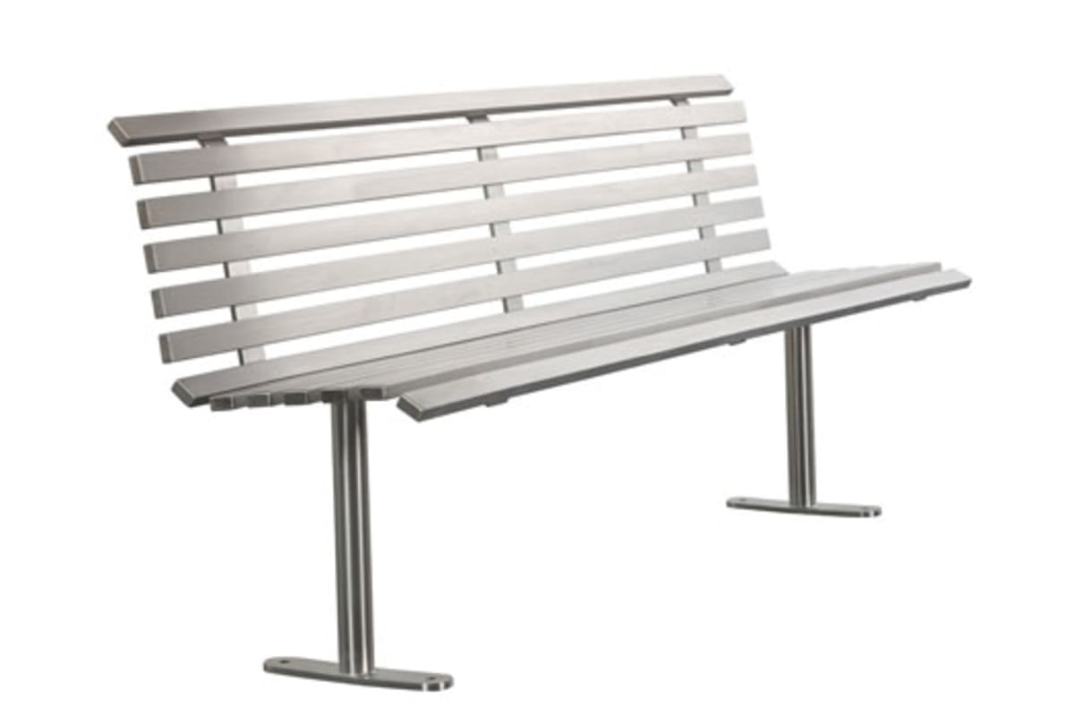 ollerton academy seat in stainless steel
