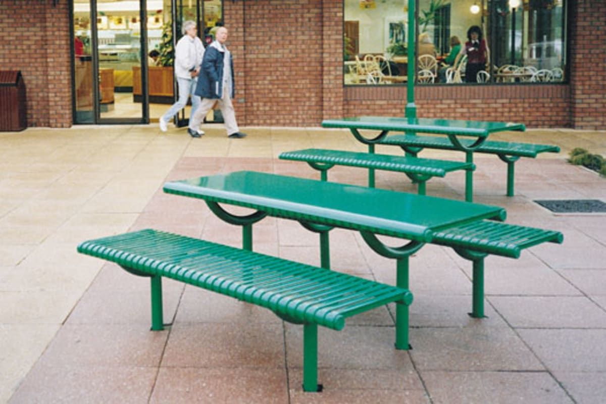 ollerton festival picnic table in steel