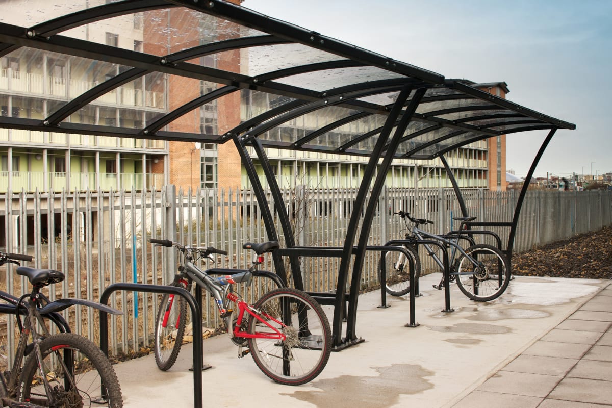 pluto cycle shelter - network rail headquarters