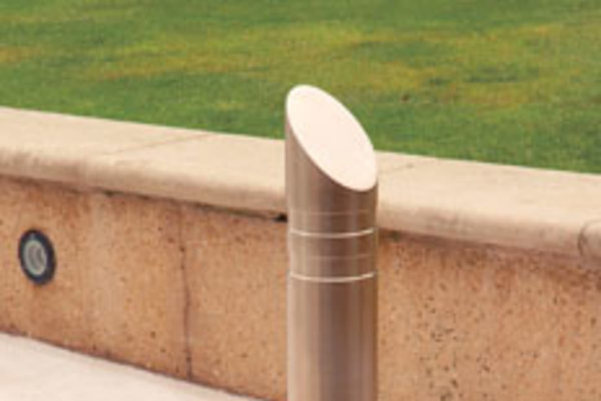 rhino m3 mitre top stainless steel bollard