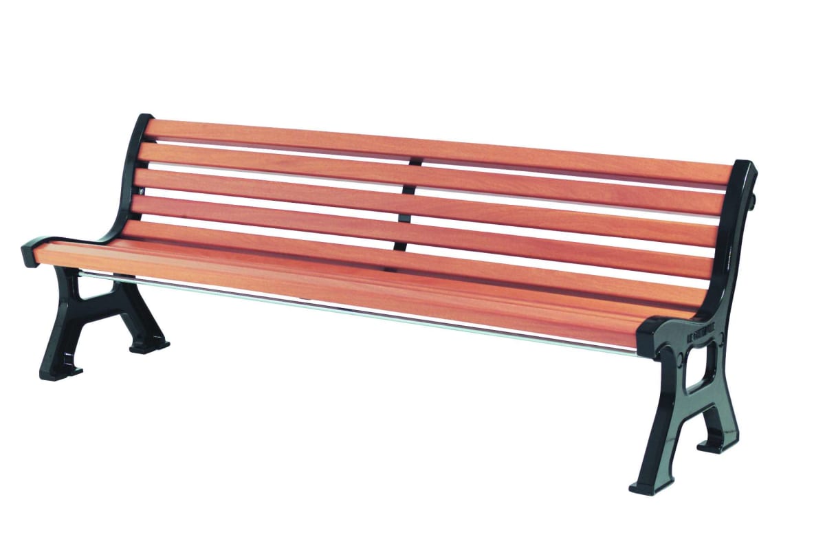 sineu graff centaure evolution seat in cast iron and timber