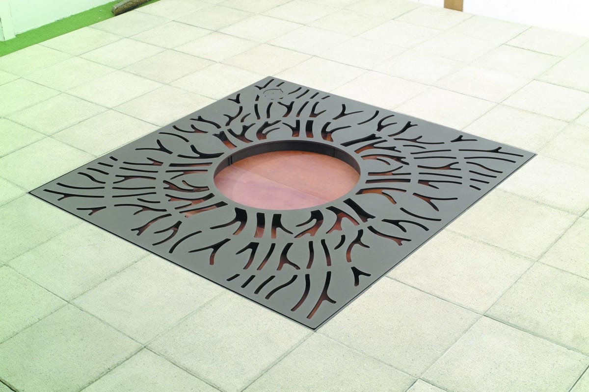 sineu graff roots square steel tree grill