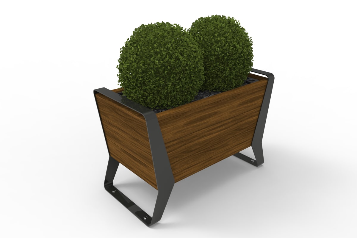 stratic planter - copper and carbon