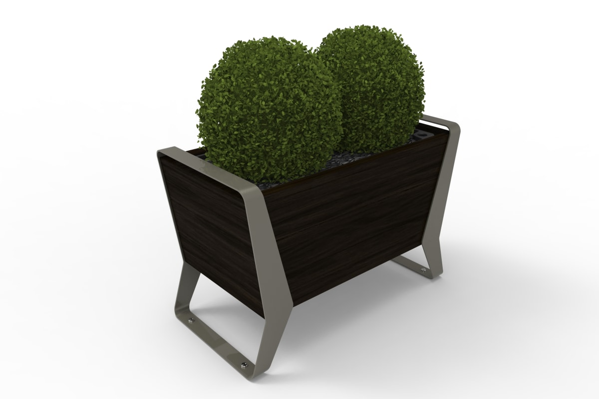 stratic planter - onyx and quartz
