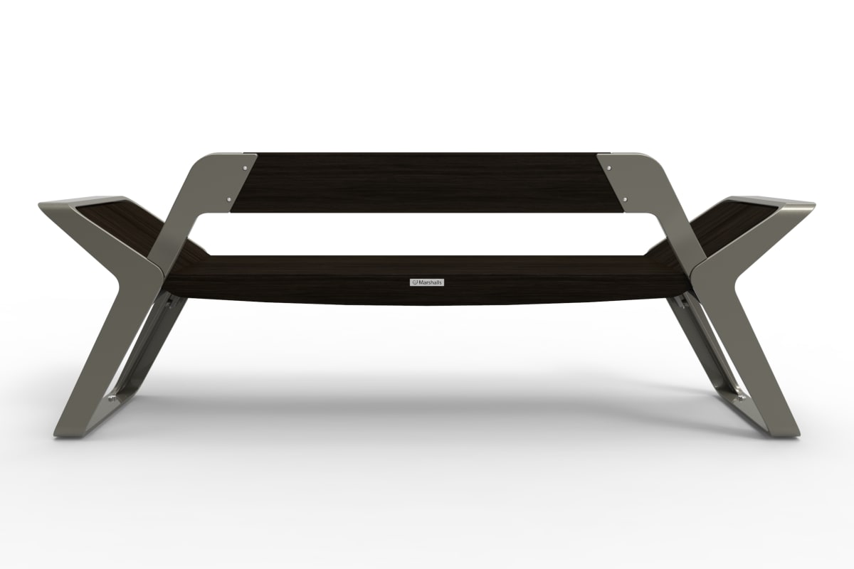 back view of stratic seat - onyx and quartz