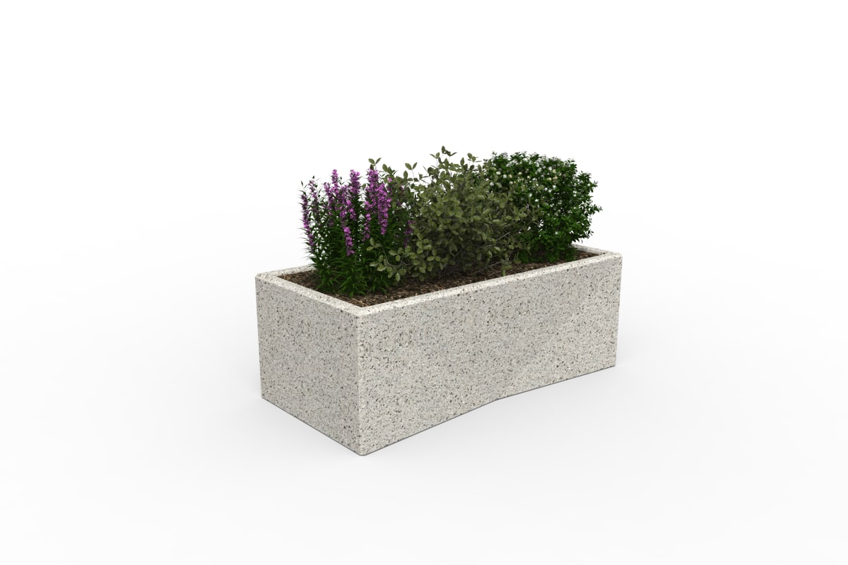 tenplo planter blok - silver grey