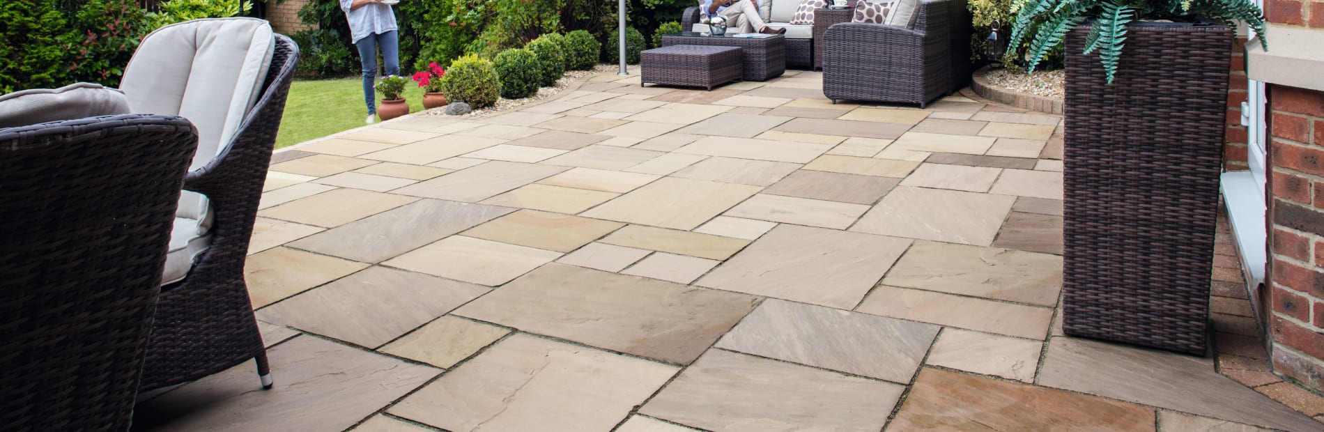 Fairstone Riven Harena Garden Paving Marshalls