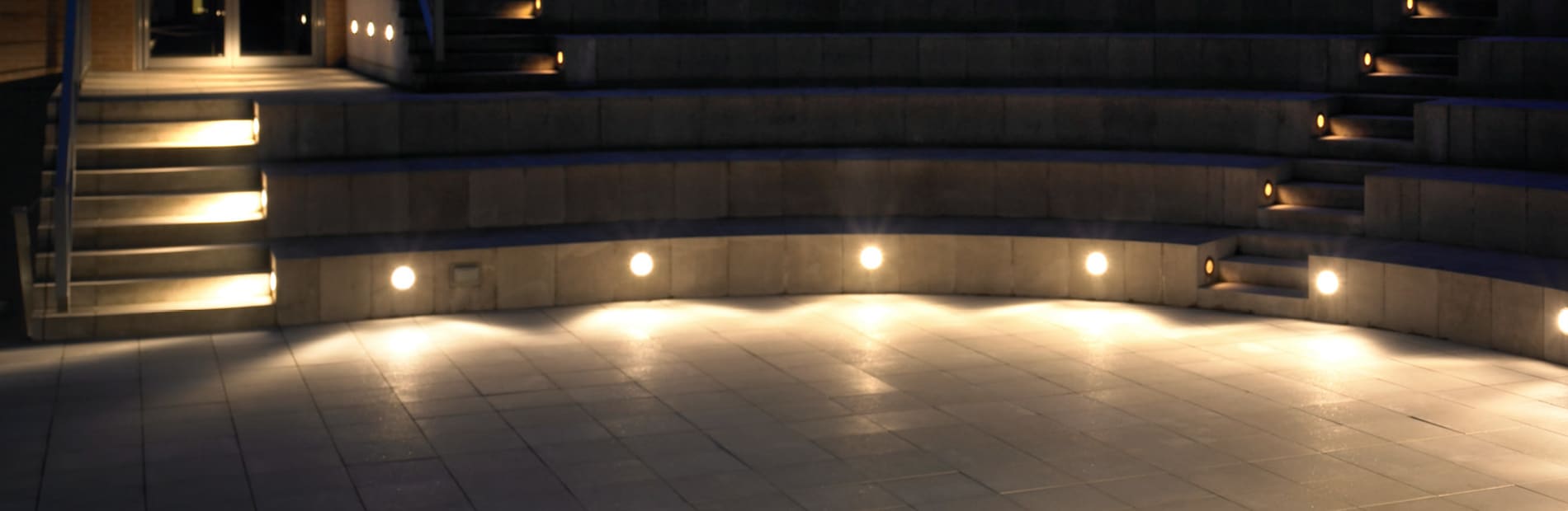 bega circular recessed wall luminaire