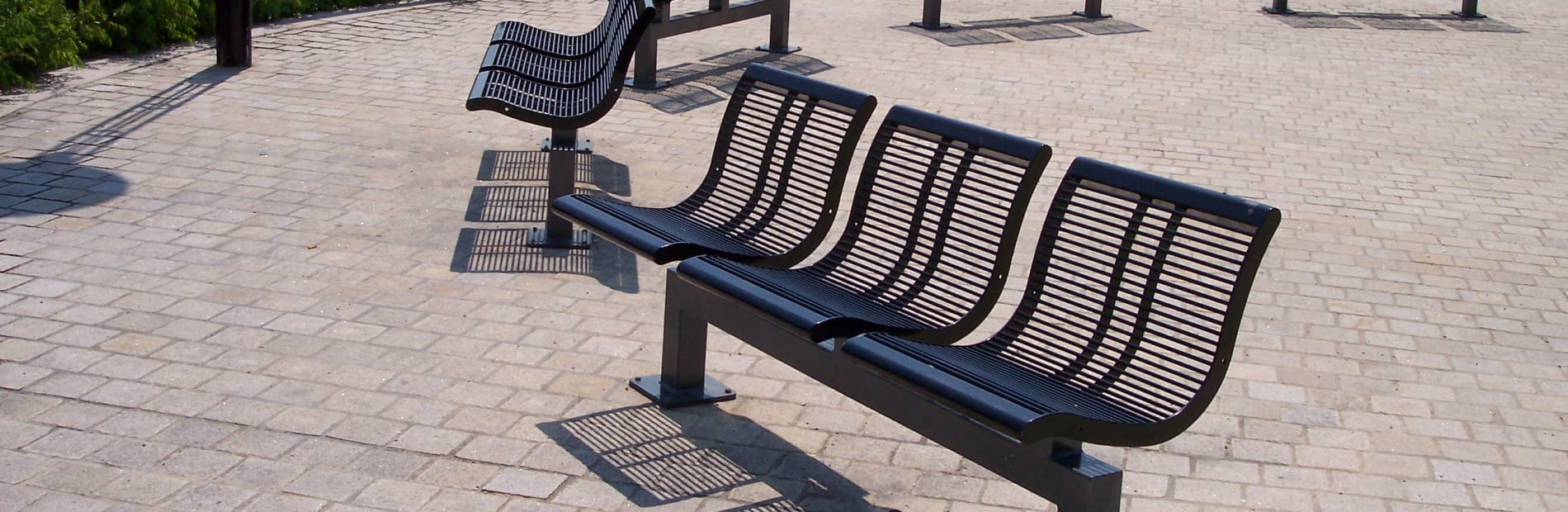urban city trio seat in steel