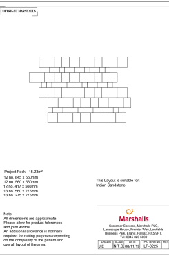 project pack - 15.23m2 - indian sandstone PDF thumbnail image