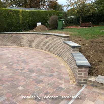 Marshalls Tegula block paving in Traditional with Tegula walling installed by a Marshalls register member.