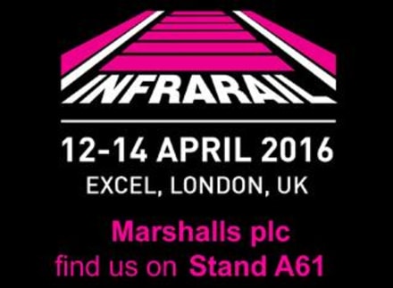 Marshalls to showcase new rail products at Infrarail 2016