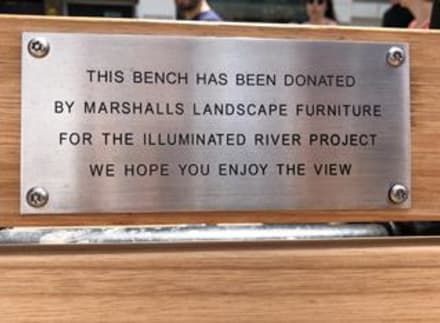 Marshalls Landscape Protection Donates Street Furniture to London's Illumintated River Project