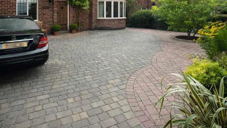 Marshalls Drivesett Tegula Priora in Pennant Grey.